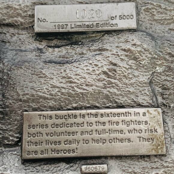 1997 Firefighter Belt Buckle - Picture 4 of 6